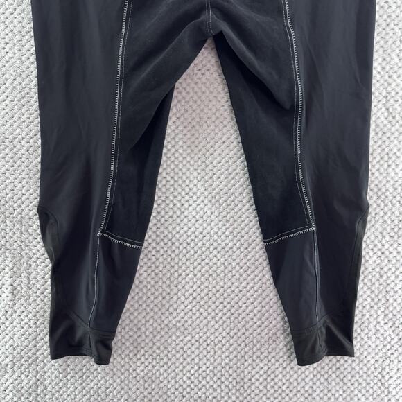 Piper by Smartpak Pants Womens 40R Black Equestrian Fitted Trouser Faux Suede - Picture 9 of 16
